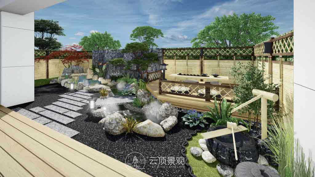 花园设计-禅意日式庭院2